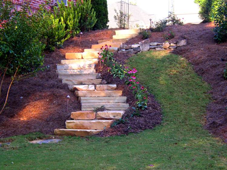 canteiros mulching encosta íngreme - pranchas para terraços