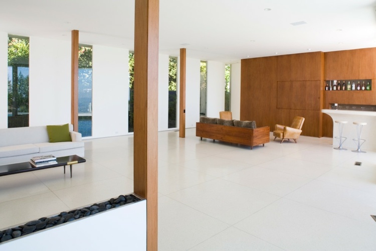 wall-concrete-block-open-living-area-idea-retro-flair-modern-wood-lounge