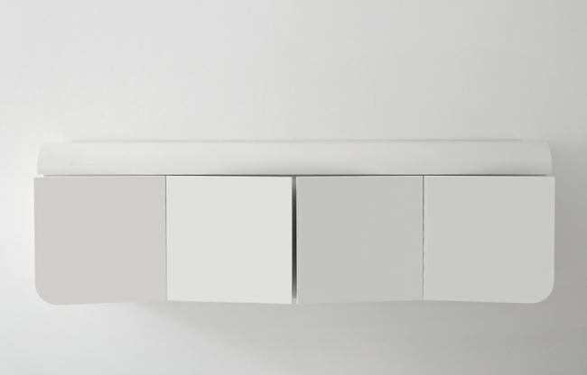 Parede de design minimalista branco simples