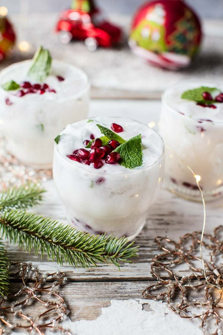 Receita de aperitivo de romã natal