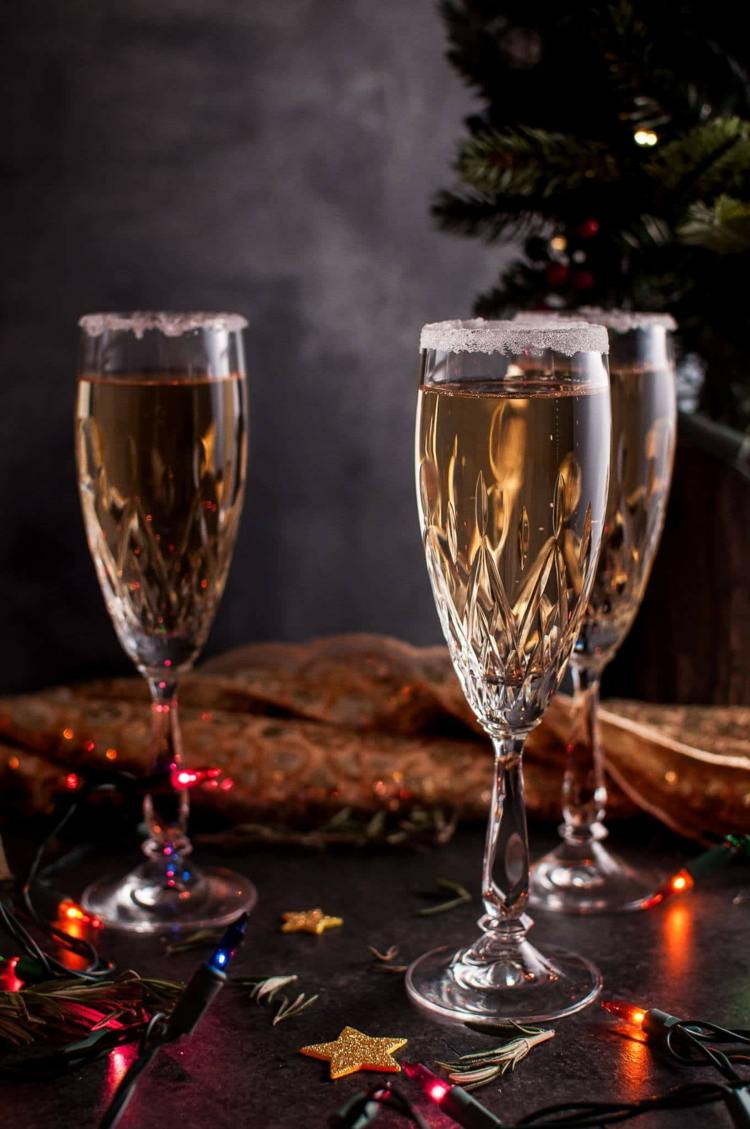 vinho espumante aperitivo de natal estrelas decoração de natal