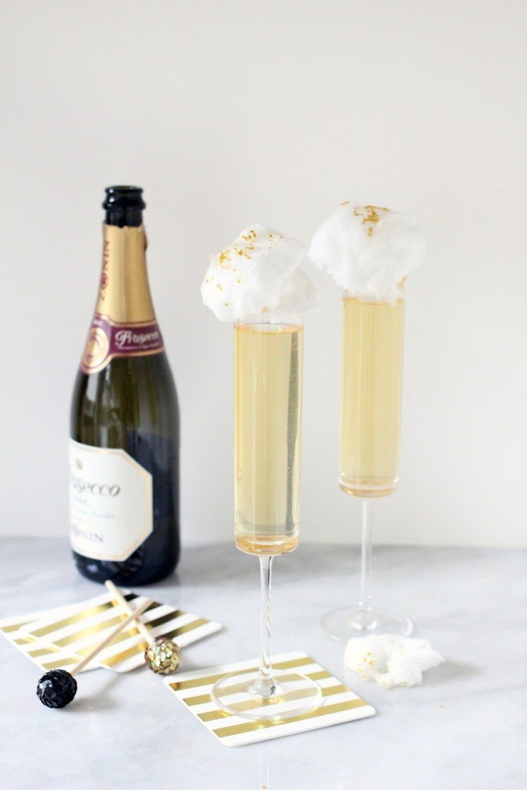 aperitivo de natal prosecco algodão doce