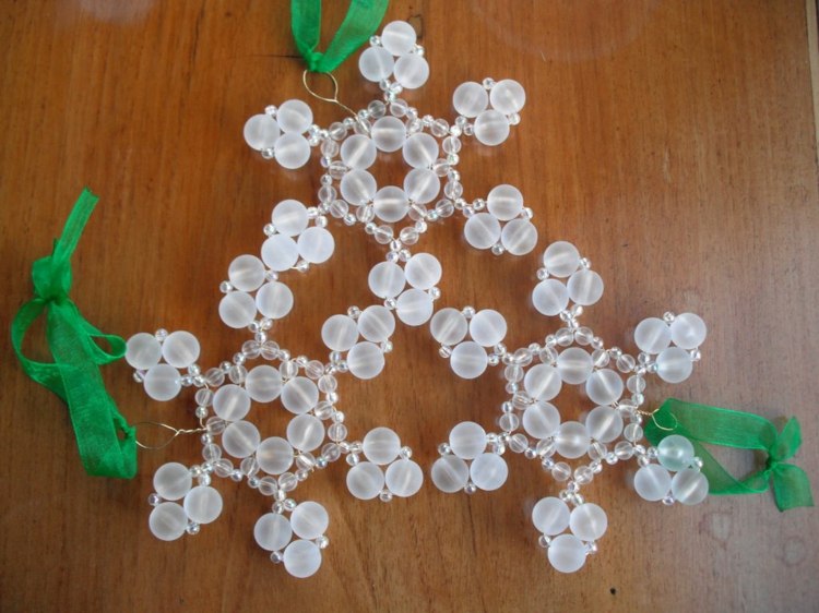 faça suas próprias decorações de natal inspiração inverno diy floco de neve fitas