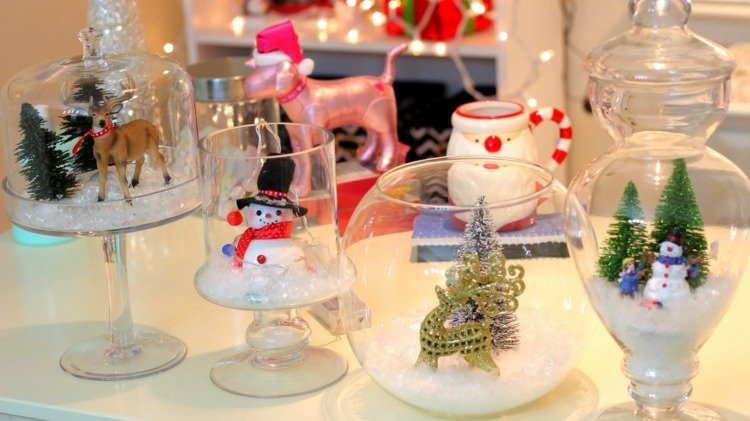 conserte-se ideias de decoração de natal globos de neve boneco de neve peludo