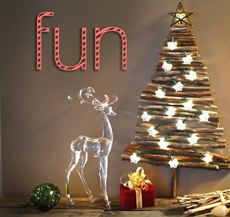 conserte você mesmo decoração de natal árvore de abeto luzes de fadas decoração de parede vidro de rena