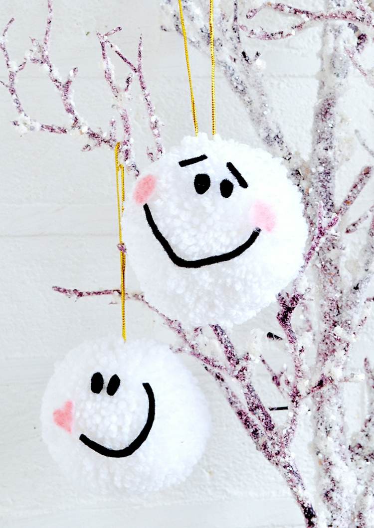 conserte-se decorações de natal bobble faces snowman trailer strauss