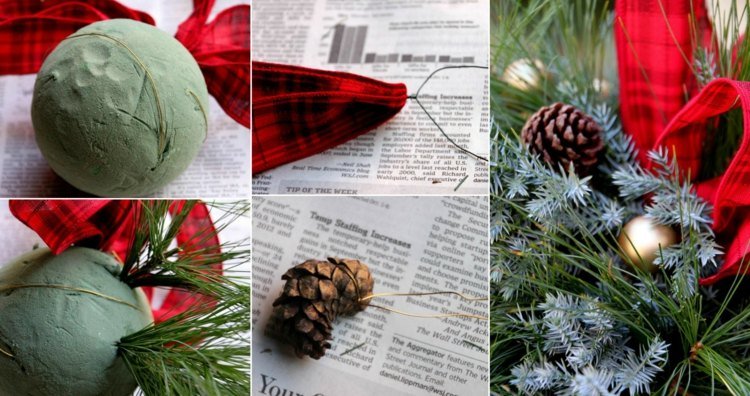 faça você mesmo as decorações de natal beijando-bola-natal-decorações-adventsdeko