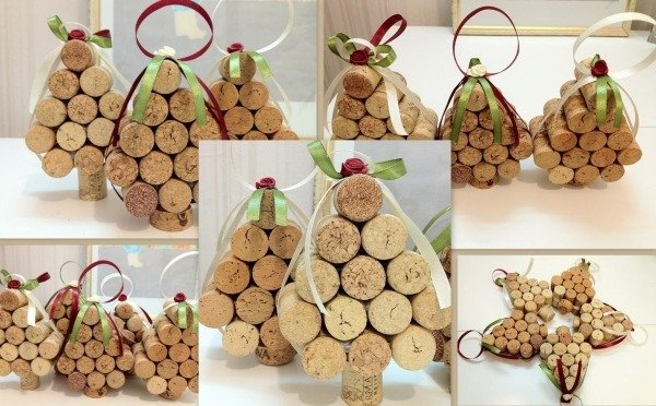 enfeites para árvores de natal moagem de cortiça para vinho