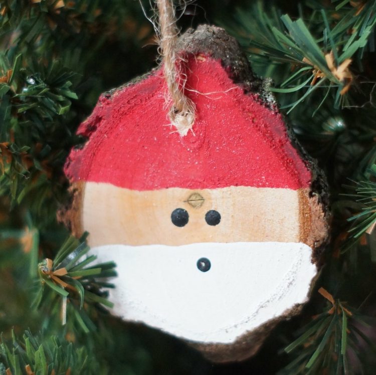 disco de madeira joias árvore de abeto decoração de natal
