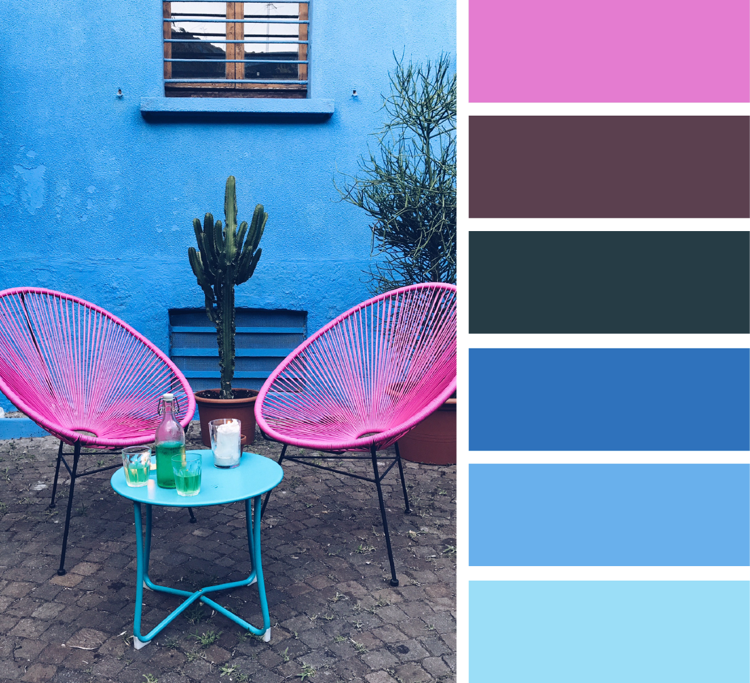 que cor combina com rosa e azul berinjela cinza antracito
