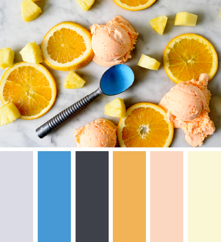 qual cor combina com antracite azul laranja cinza