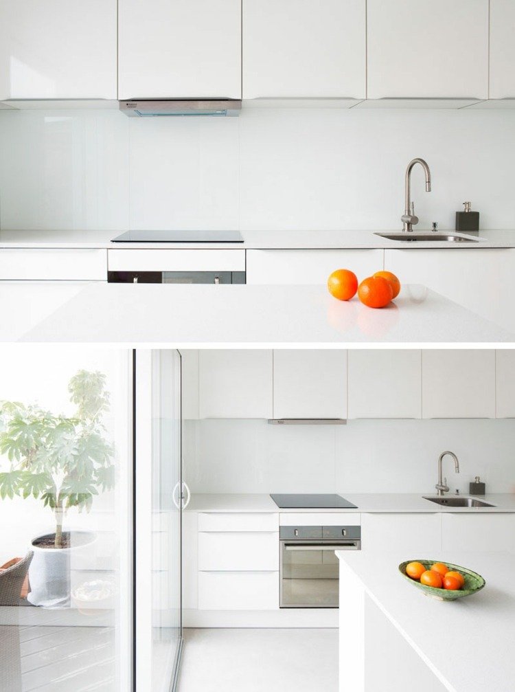 Design de cozinhas totalmente brancas para um visual neutro e ultramoderno