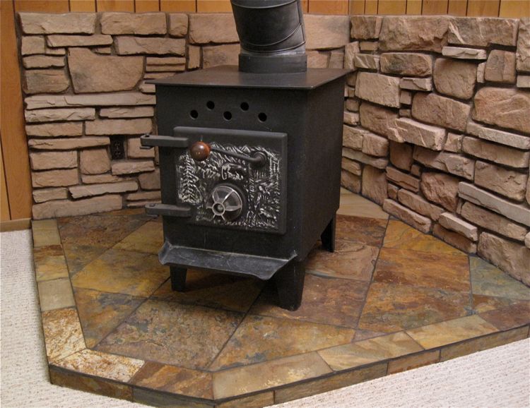 Revestimento de fogão em pedra natural voltado para ladrilhos de pedestal
