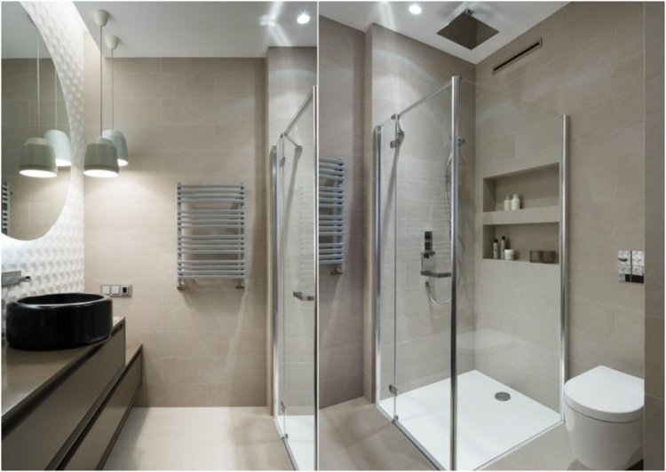 Casa de banho de 5 m² com cabina de duche ao nível do chão