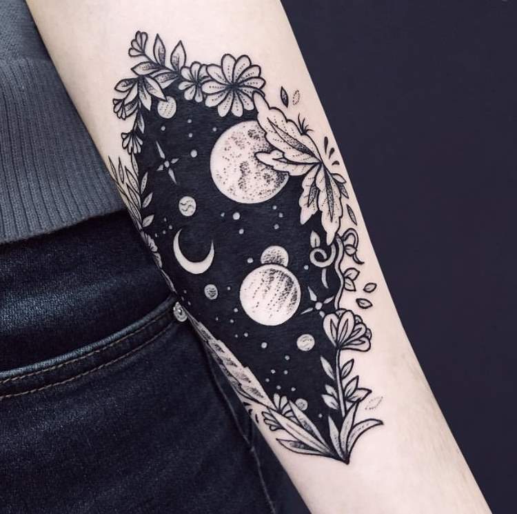 Desenho de tatuagem de antebraço feminino pequenas tatuagens com significado