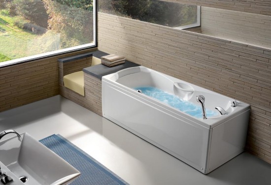 banheiras modernas com suporte de design atemporal