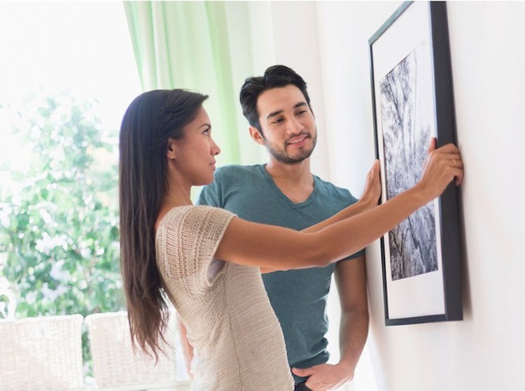 Murais de Feng Shui As molduras também são importantes