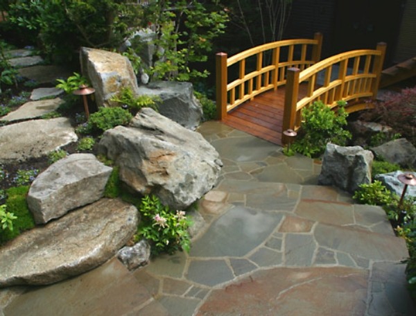 Ponte para jardim modelo pequeno