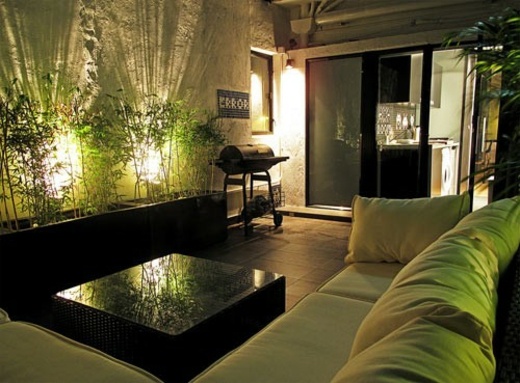 minimalista-japonês-verde-mobiliário-pátio
