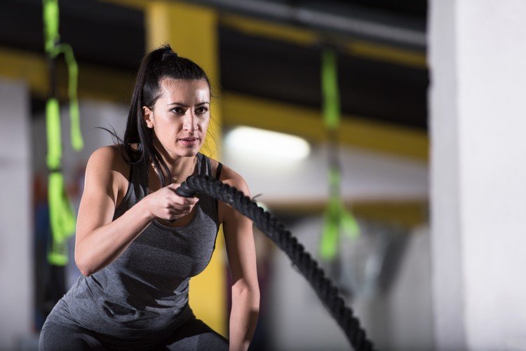 Wild Ropes Training Battle Roap Exercícios Plano de treino de corpo inteiro para mulheres