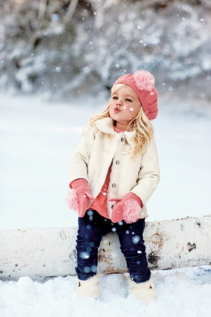 meninas-moda-2014-ideias-roupas-luvas-rosa-chapéu-tricô