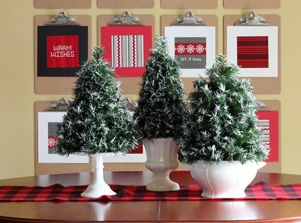 Árvore de Natal faça você mesmo Tich decoração xadrez corredor