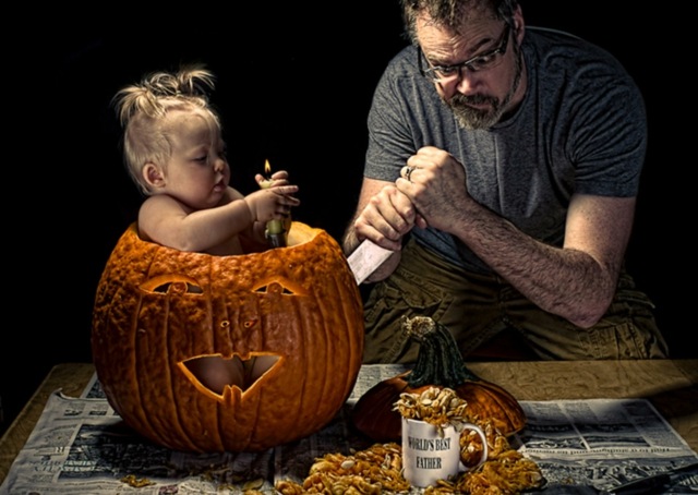 abóbora de halloween entalhe fotos engraçadas