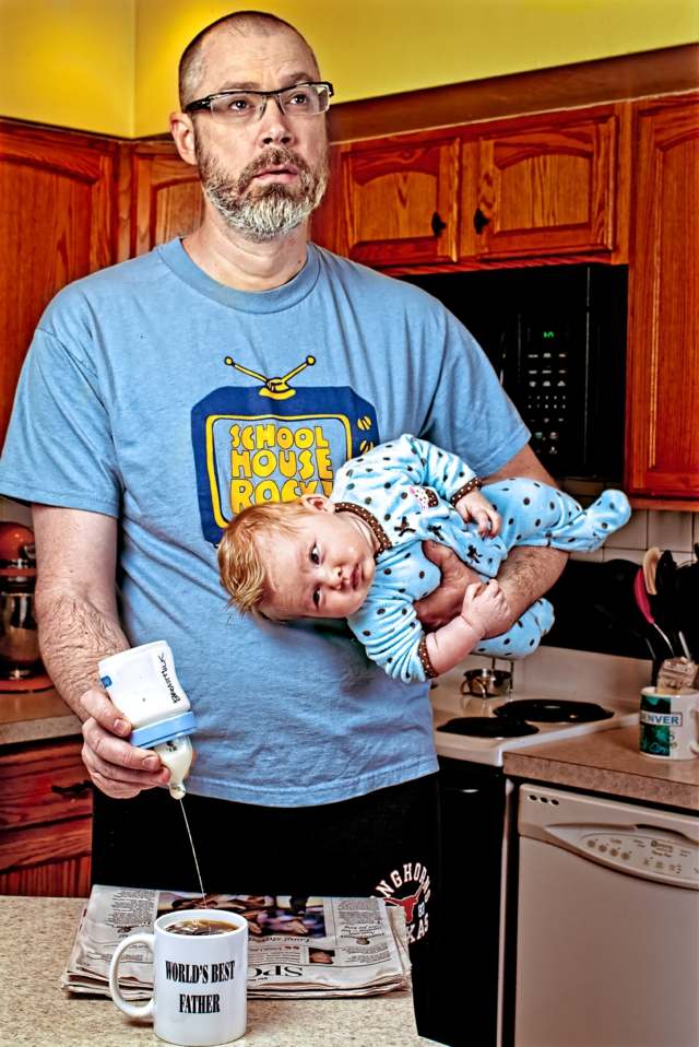 Engledow foto primeiro café com leite bebê