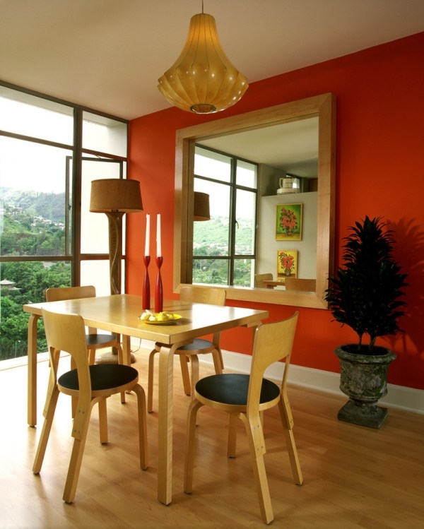 idéias de design de sala de jantar feng shui ensino cores interior