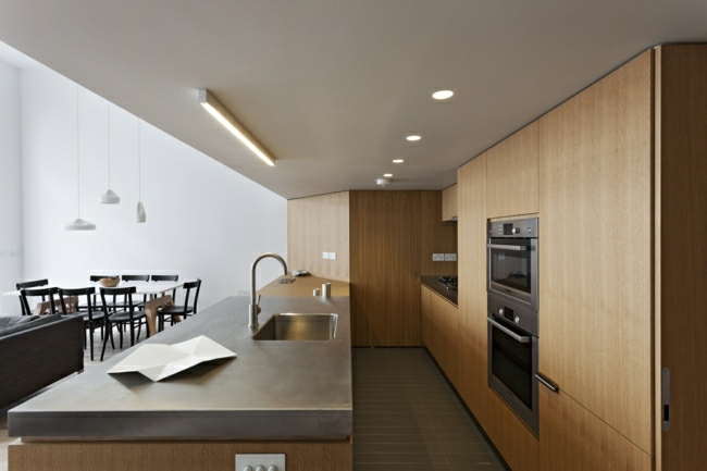 placa de aço inoxidável para renovação de apartamento moderno