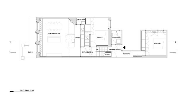 Vista do quarto acima das renovações