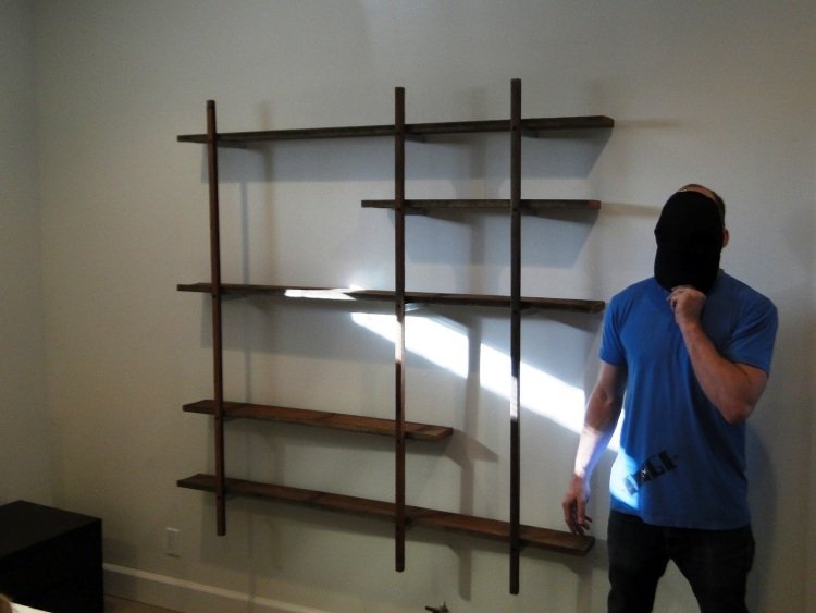Construa sua própria unidade de parede -instruções-parede-prateleira-construção-madeira-acabada-inteira