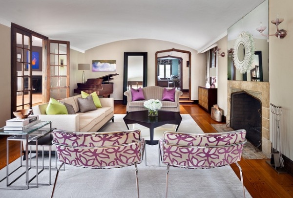fresh-accents-living-room-design-pattern-radiant-orchid
