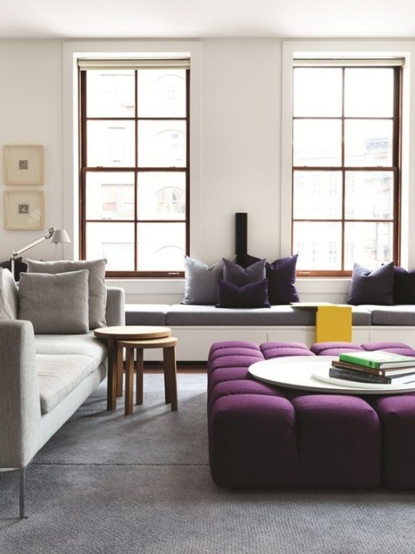 sala de estar-design-único-móveis-tendência-cor-lilás-fúcsia-roxo