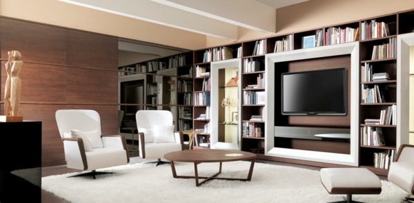 móveis de sala de estar-besana-estante de livros