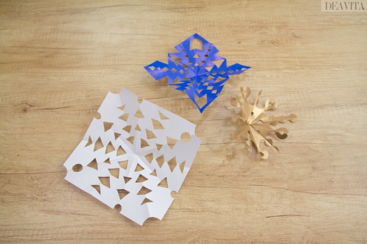 decoração de natal papel funileiro instruções técnica de corte de formas diferentes