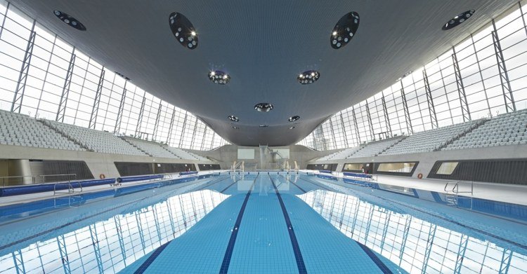 Zaha Hadid constrói janelas para piscinas para os Jogos Olímpicos de Londres