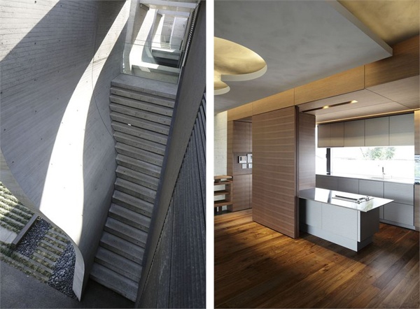 Design de interiores da escada Breeze House