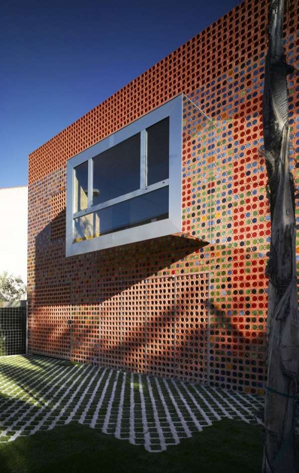 Azulejos de revestimento de casa em cerâmica, aparência de parede de tijolo