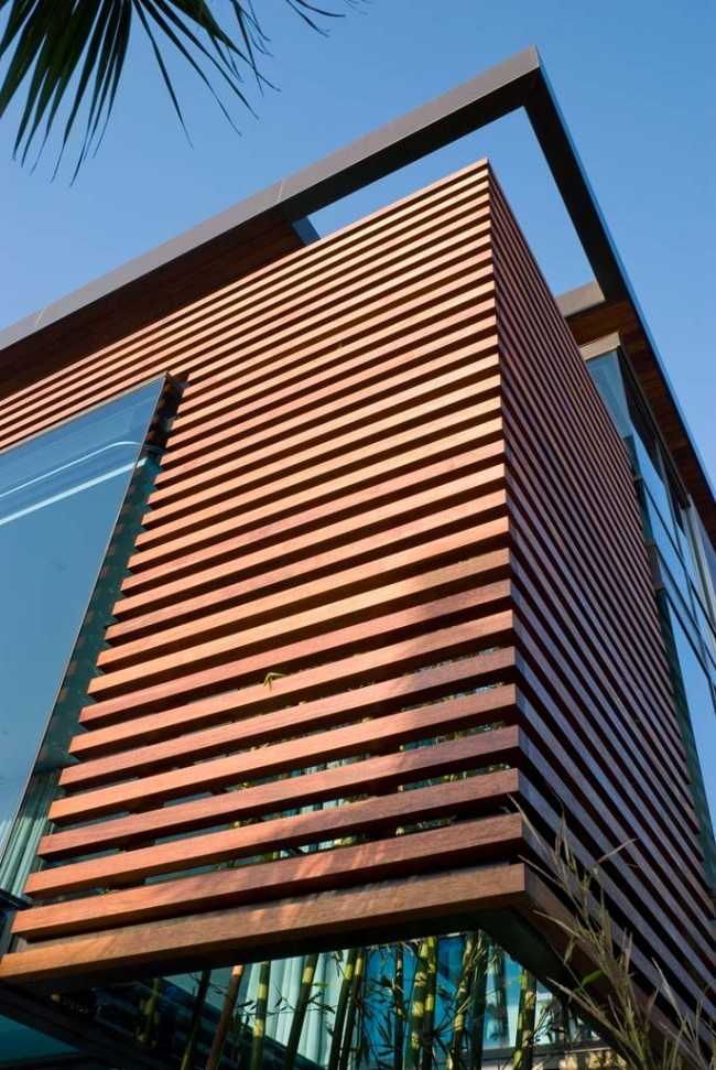 Designer de casa - jardim interno - design vertical de bambu