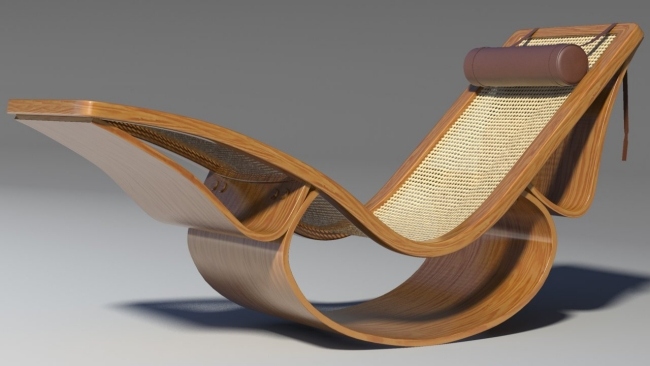 Designer de chaise longue de visualização 3D Rio