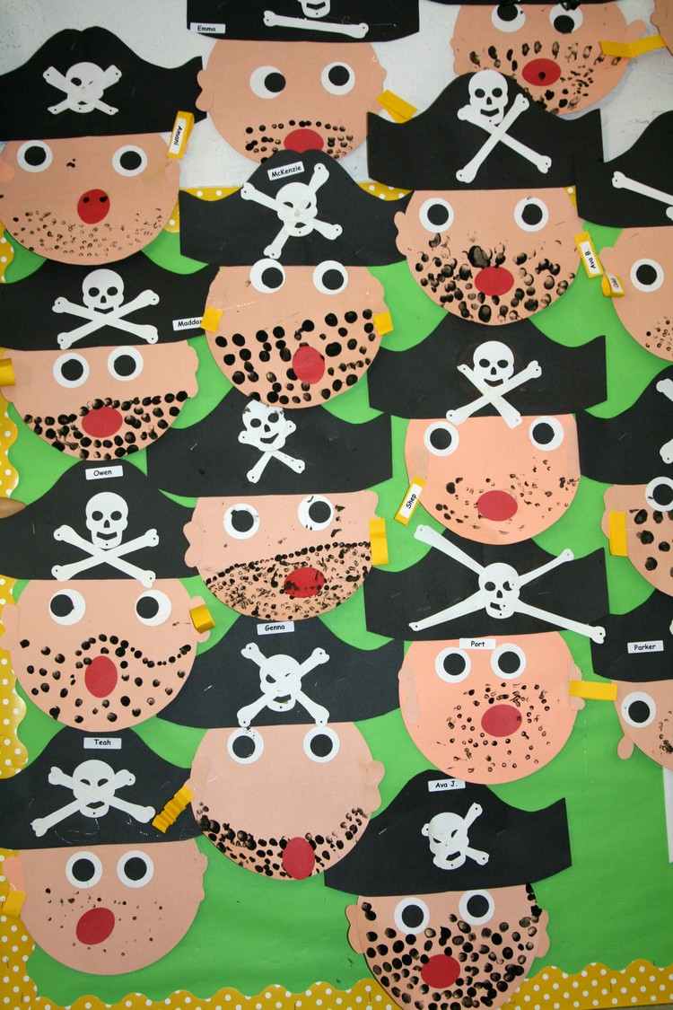piratas tinker paper jardim de infância ideias carnaval