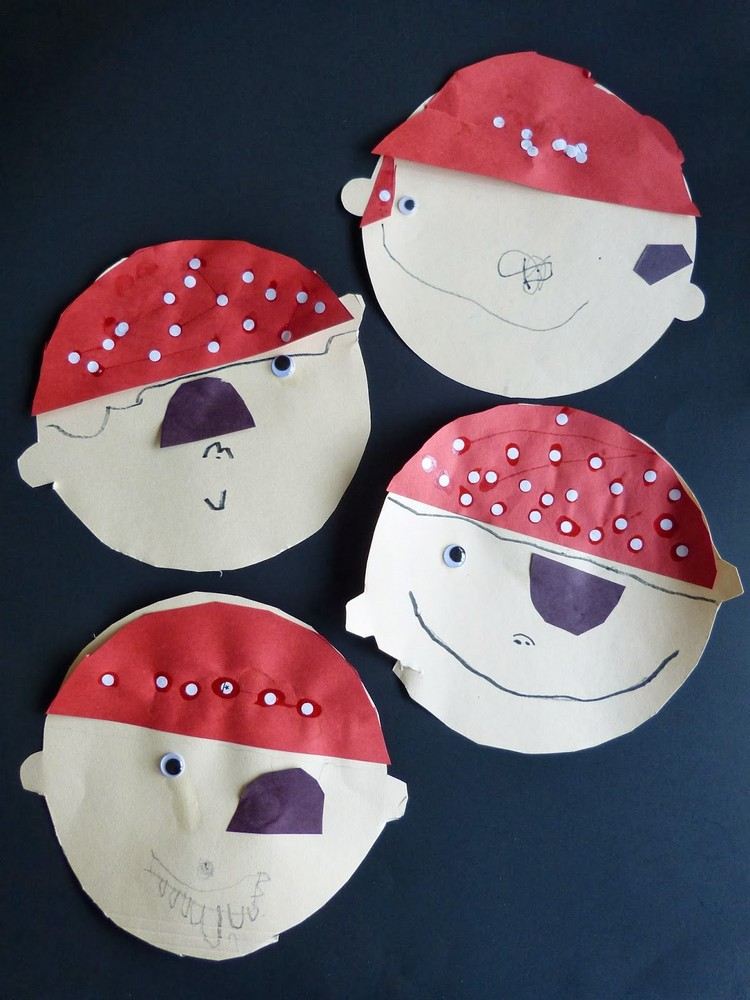 piratas de ideias de jardim de infância de funileiro de carnaval