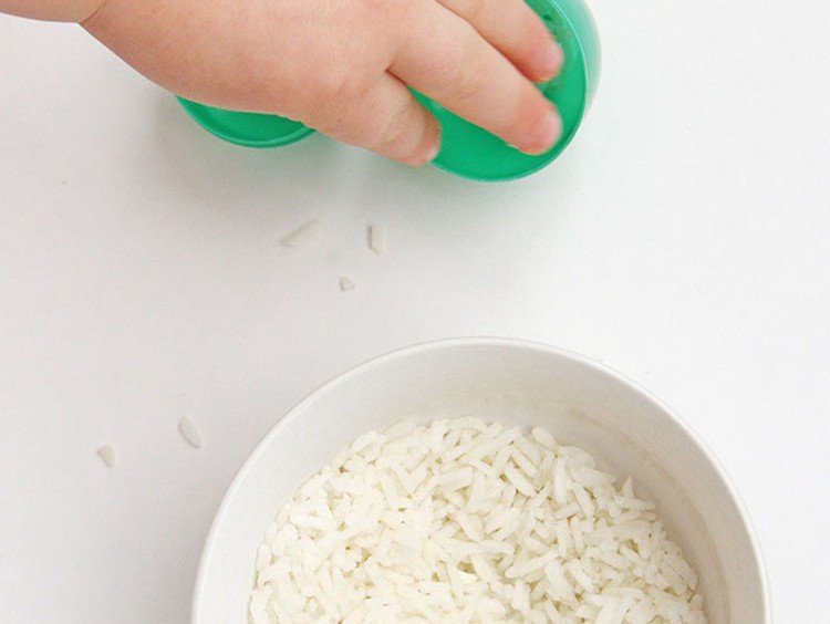 chocalho mexer ovos de plástico instruções encher arroz